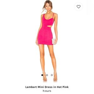 Lambert Mini Dress in Hot Pink